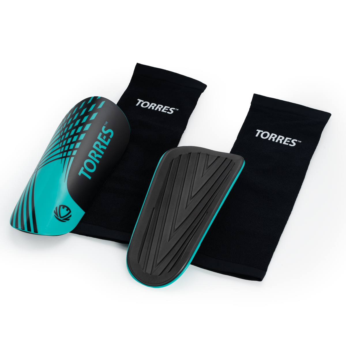 Щитки футбольные TORRES Pro с чулком, профессиональные, Размер l