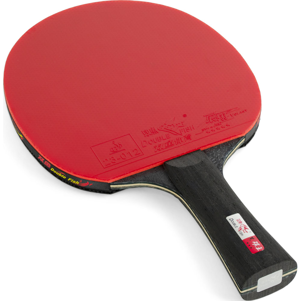 Ракетка для настольного тенниса DOUBLE FISH Black Carbon King Racket 3***, профессиональная, ITTF Approved