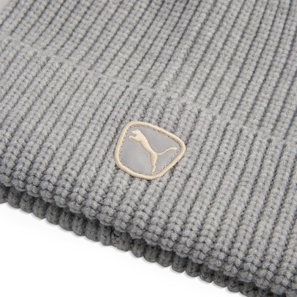 Шапка PUMA Cat Patch Mid Crown Beanie, Цвет Серый