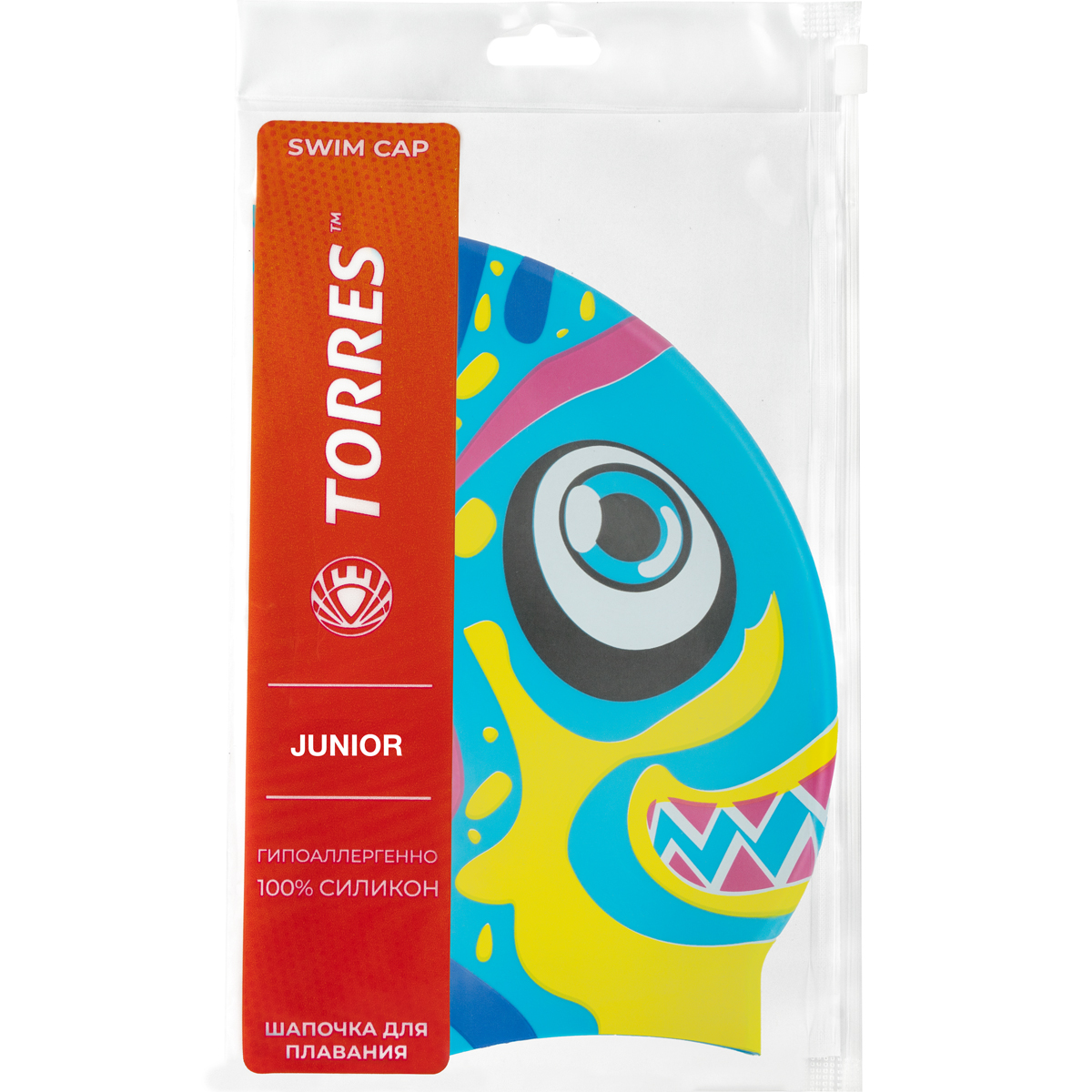 Шапочка для плавания TORRES Junior детская, Цвет Голубой