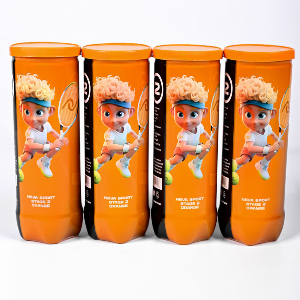 Мяч для большого тенниса NS Orange 5021005, упаковка 3 мяча,  детский