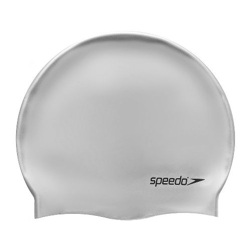 Шапочка для плавания SPEEDO Plain Flat Silicone Cap, Цвет Серебристый