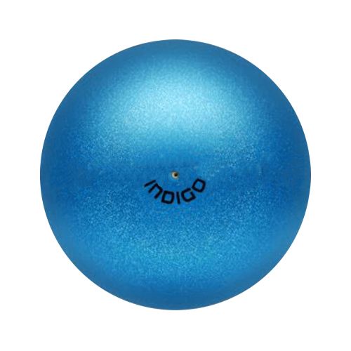 Мяч для художественной гимнастики  INDIGO IN118 диаметр 19 см, Цвет Синий