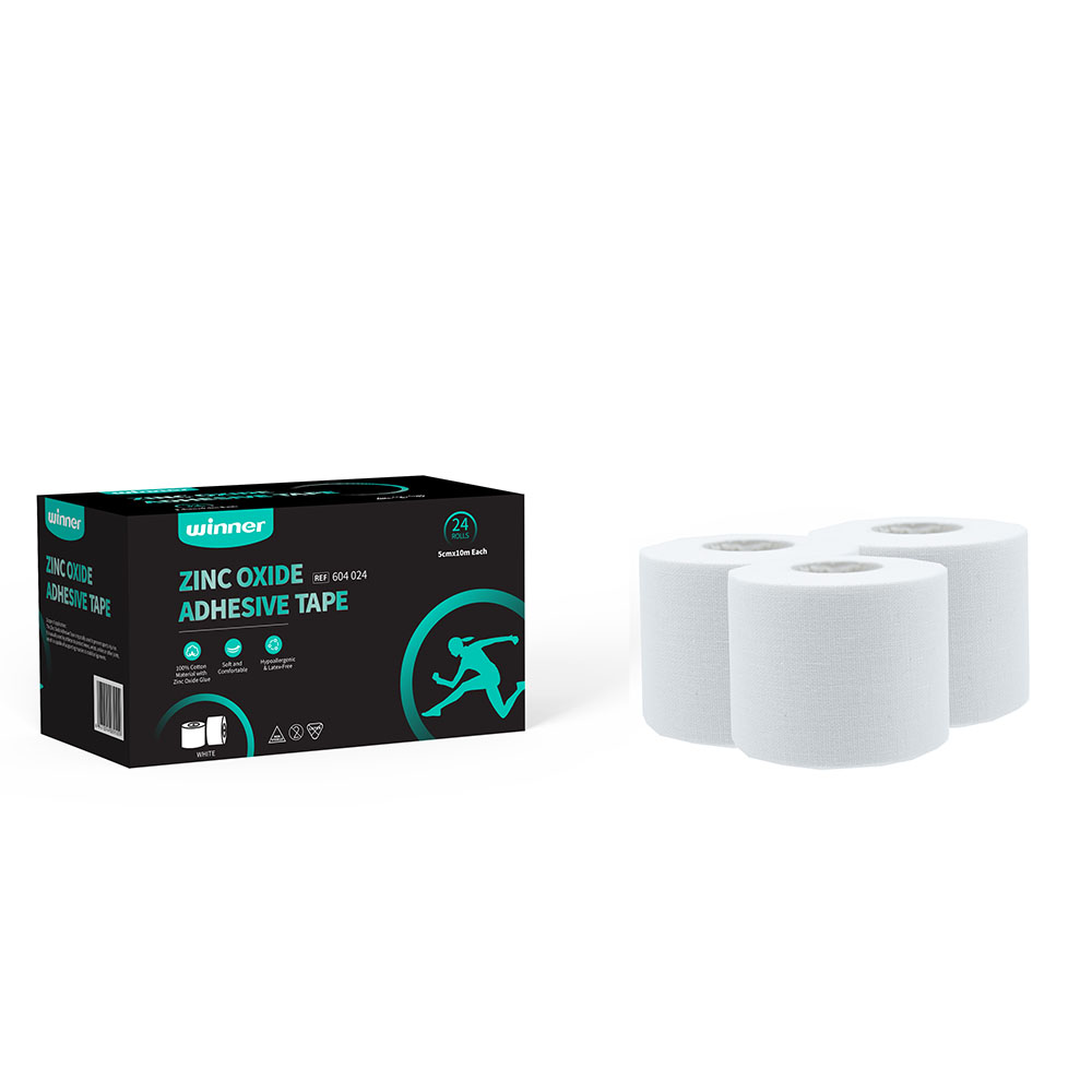 Тейп жесткий спортивный WINNER оксид цинка 5см*10м, 24 шт