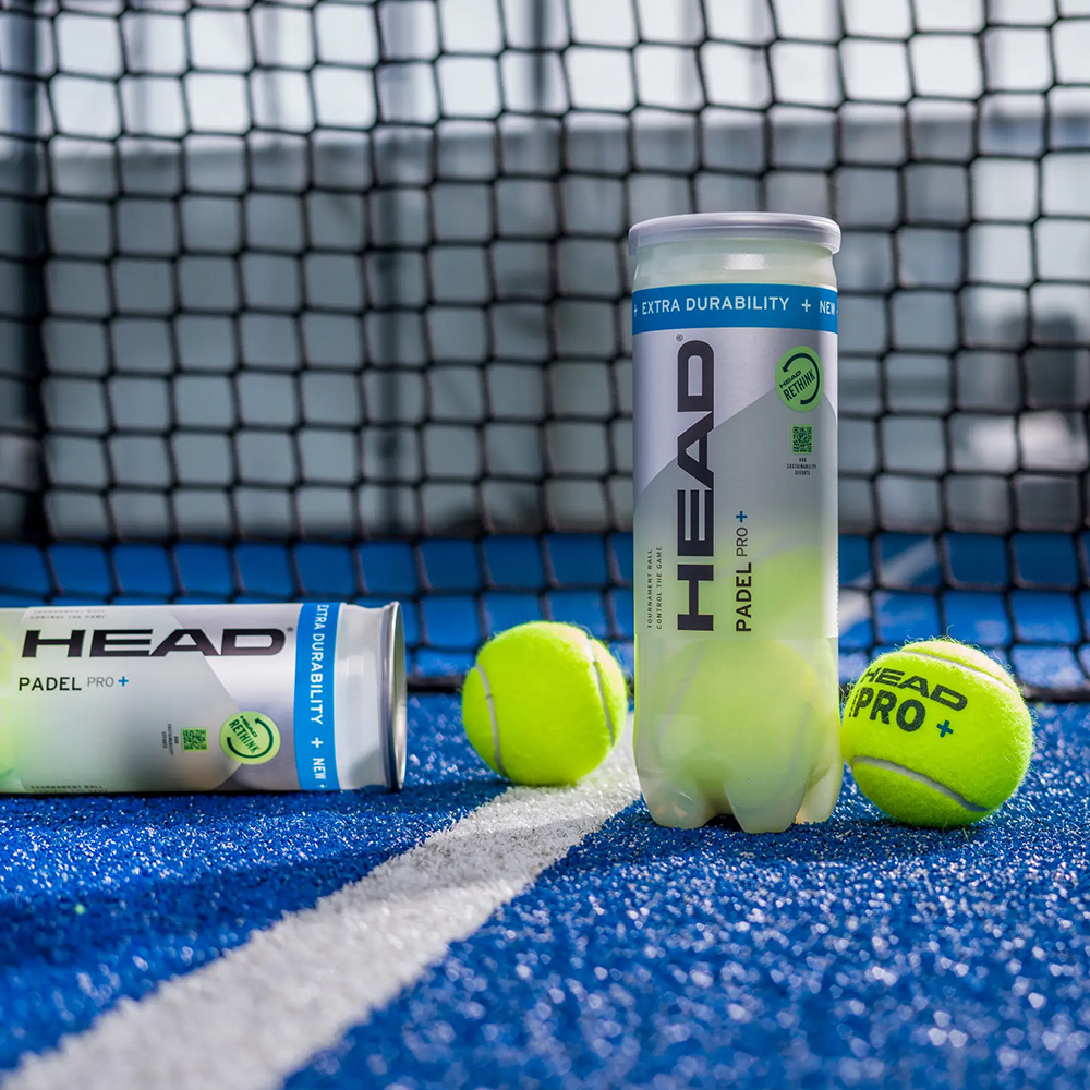 Мяч для падела HEAD Padel Pro+, упаковка 3 мяча