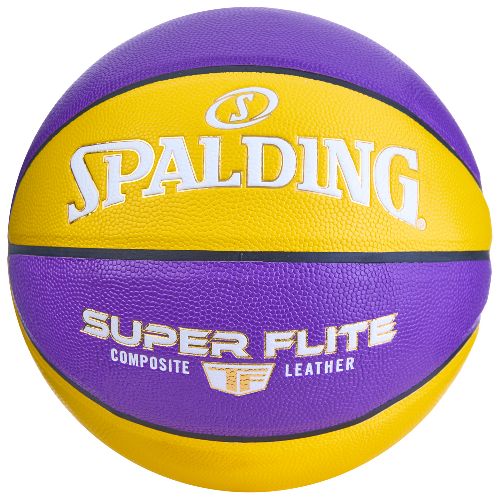 Мяч баскетбольный Spalding Super Flite, Цвет Желто-фиолетовый