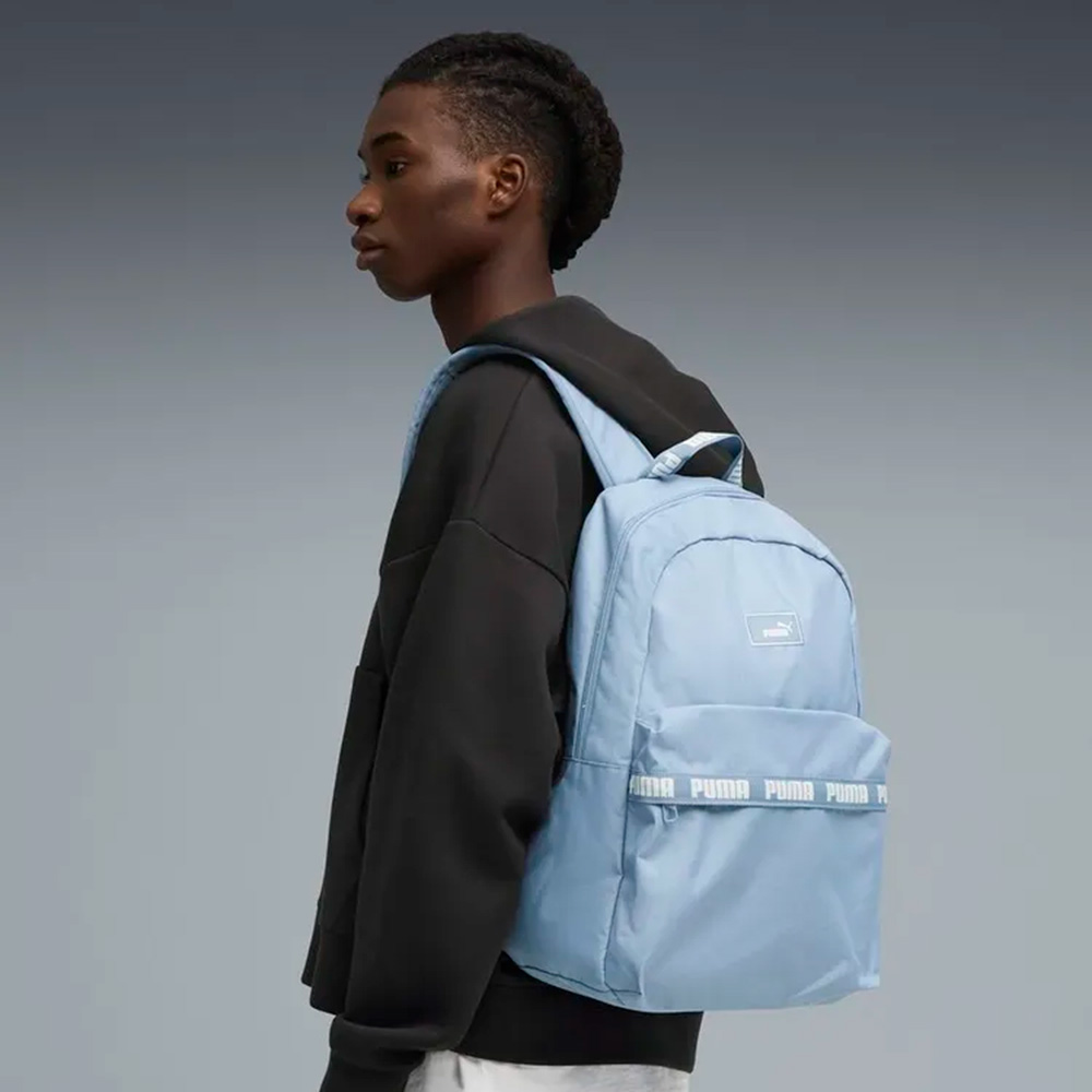 Рюкзак PUMA Phase Tape Backpack, 44x31x13см, Цвет Голубой