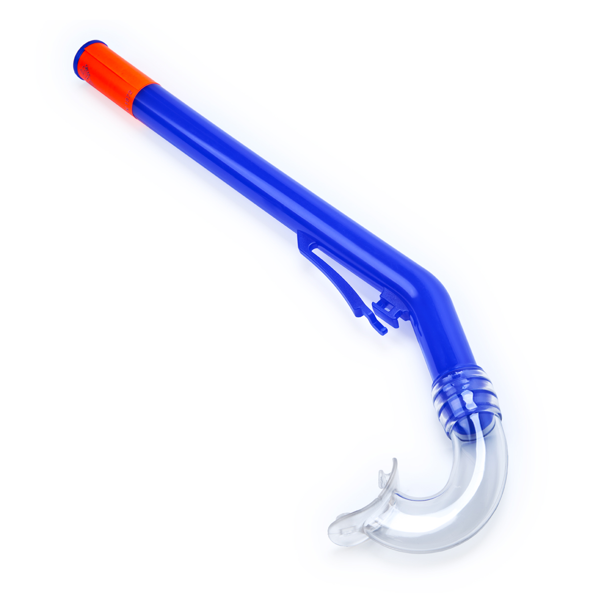 Трубка плавательная SALVAS Rapallo Snorkel, без клапана, размер взрослый, Цвет Синий