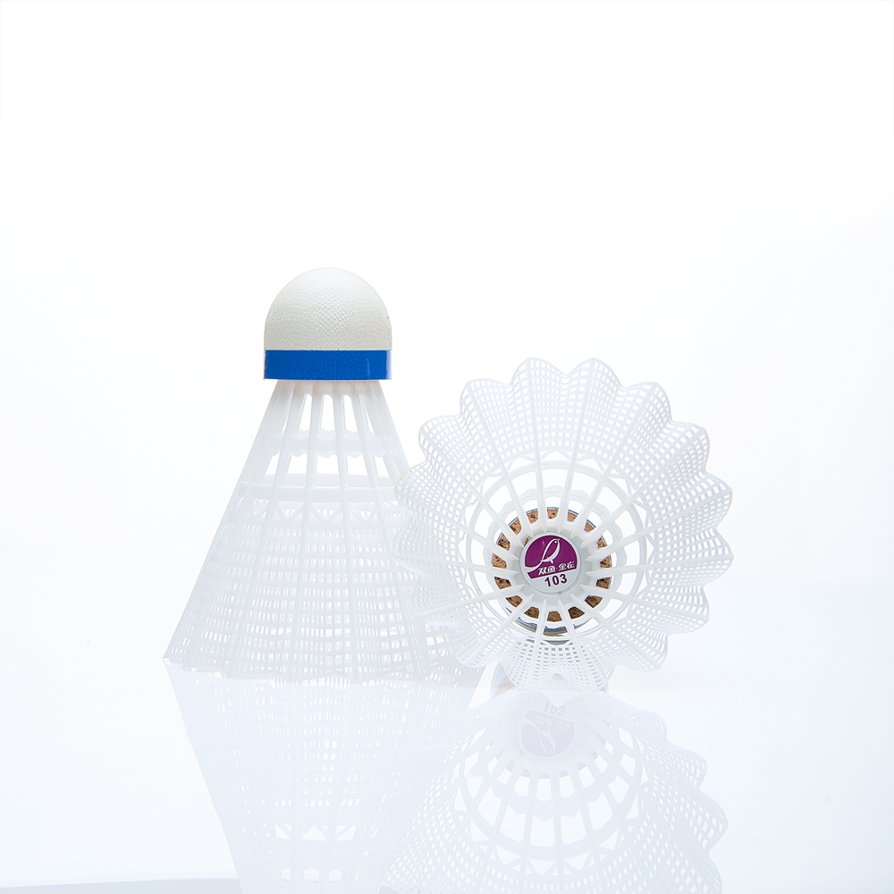 Воланы для бадминтона DOUBLE FISH JINQUE 103w, нейлон, 6 шт., Цвет Белый