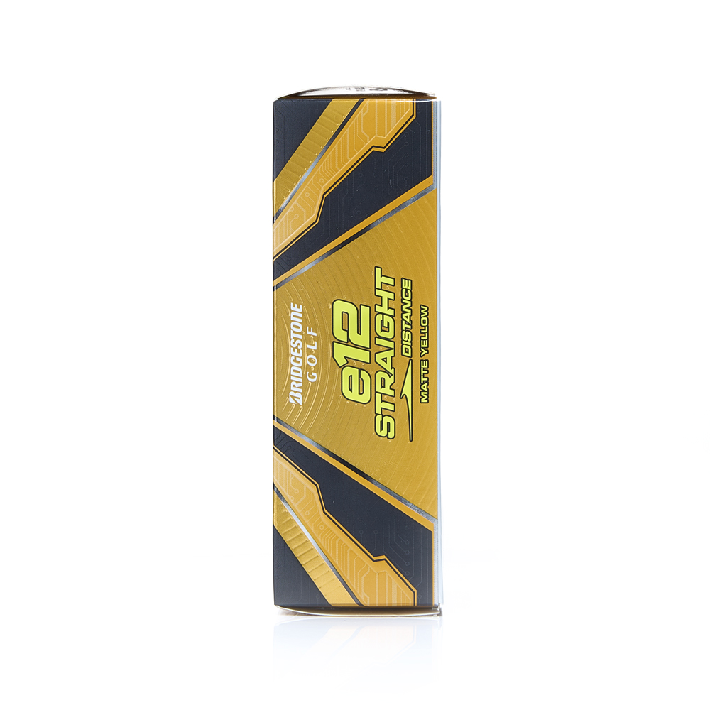 Мяч для гольфа Bridgestone e12 Straight Matte Yellow