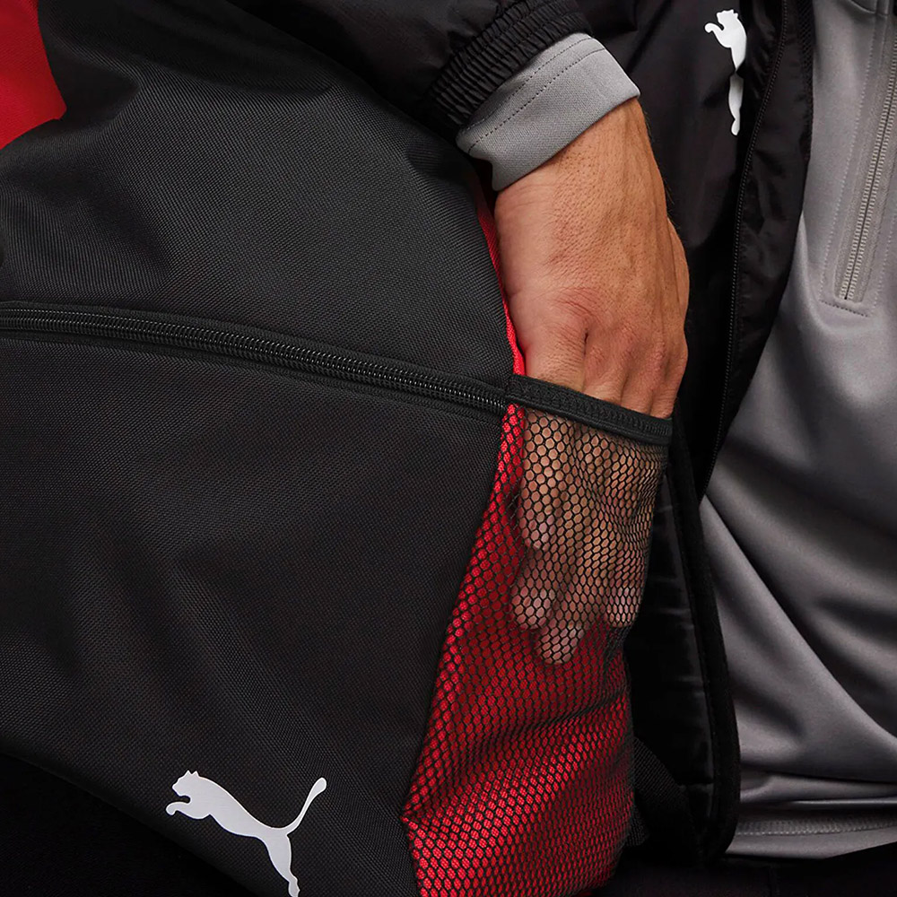 Рюкзак PUMA TeamGOAL, 43x29x12см, Цвет Черно-красный