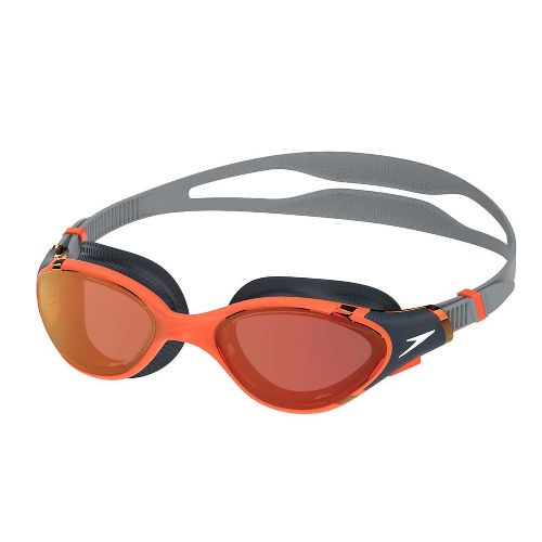 Очки для плавания SPEEDO Biofuse 2.0 Mirror, Цвет очков/линз Оранжевый/Зеркальный