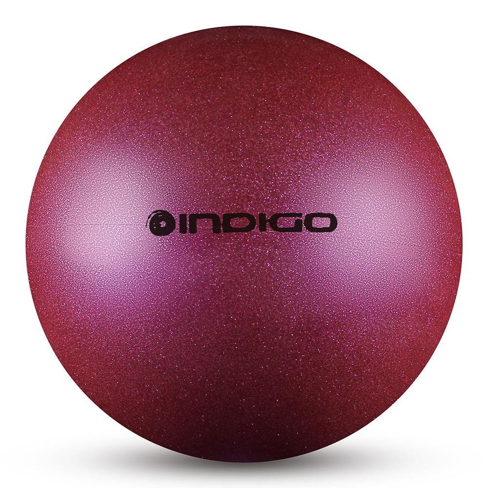 Мяч для художественной гимнастики INDIGO IN119 диаметр 15 см, Цвет Фиолетовый