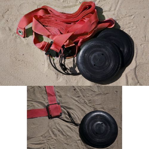 Комплект для разметки площадки для пляжного волейбола KV.REZAC, с якорями