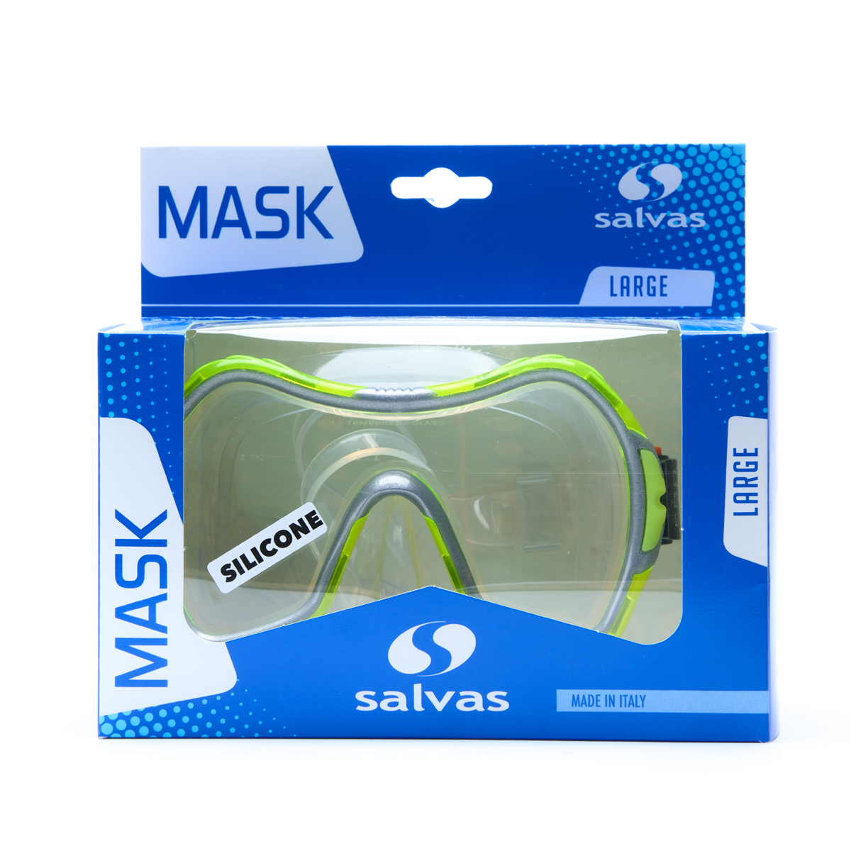 Маска для плавания SALVAS Viva Sr Mask, размер взрослый, Цвет Желтый