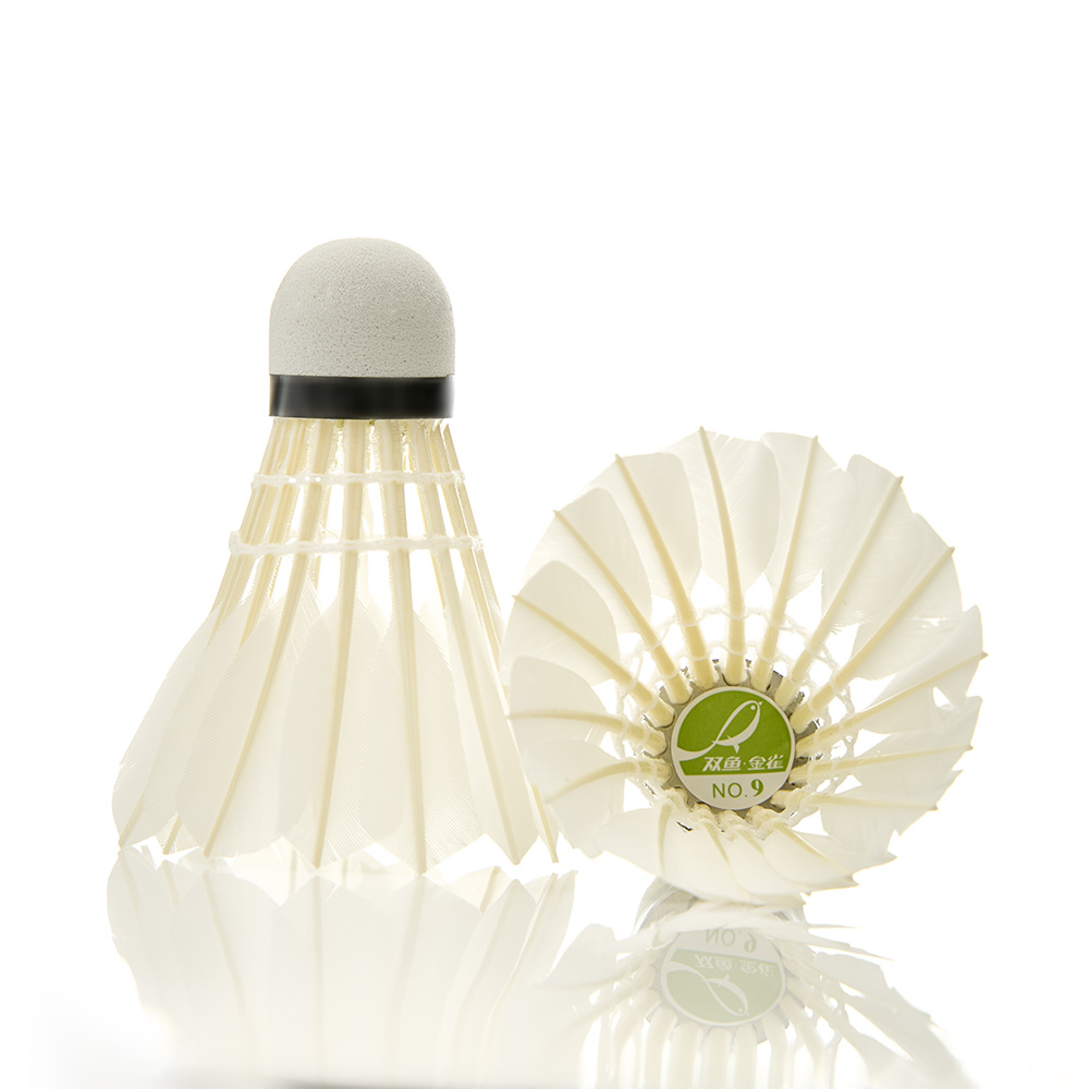 Воланы для бадминтона DOUBLE FISH JINQUE 09, перо, 12 шт.