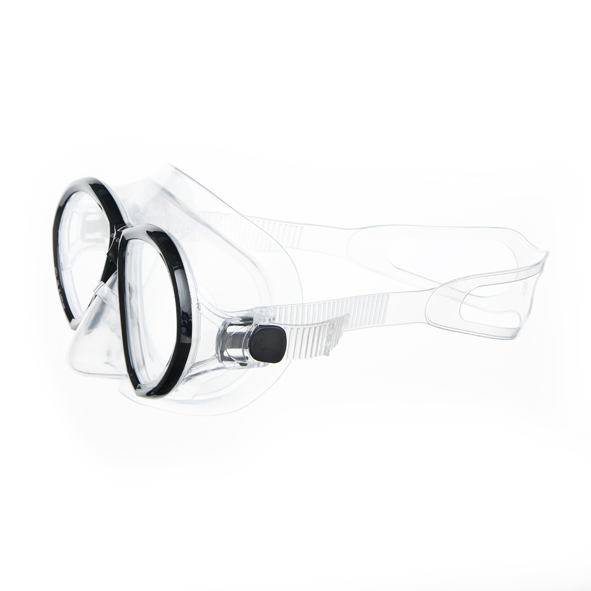 Маска для плавания SALVAS Change Mask, размер взрослый, Цвет Черный