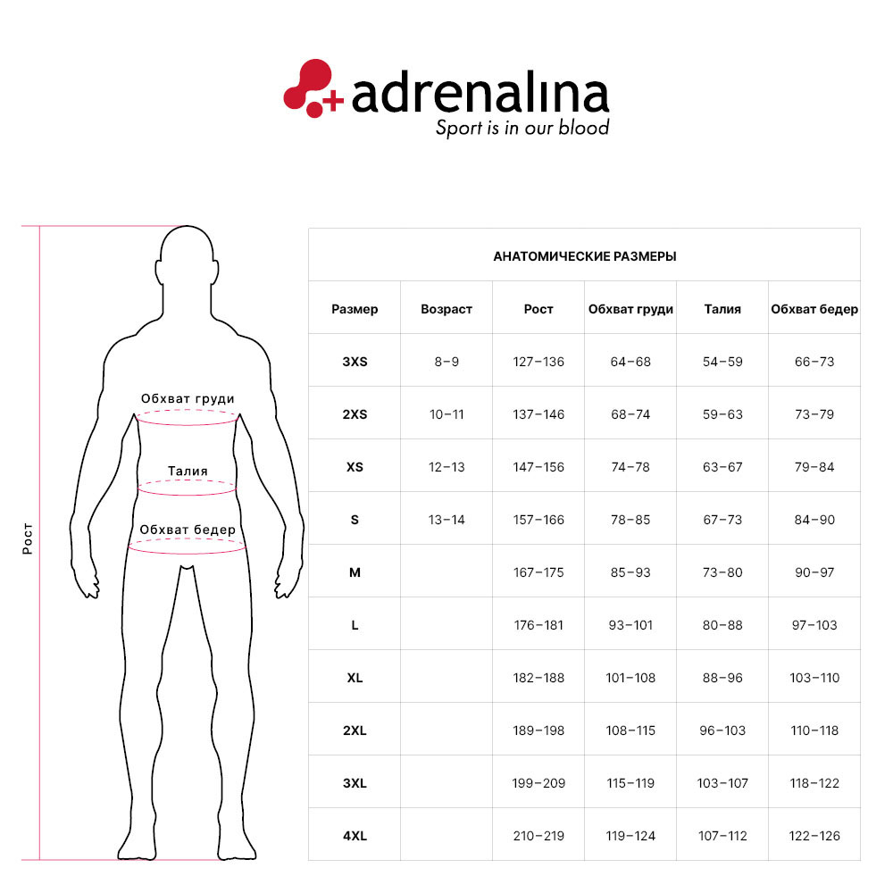 Костюм спортивный +ADRENALINA, унисекс, Размер 3xl, Цвет Красный