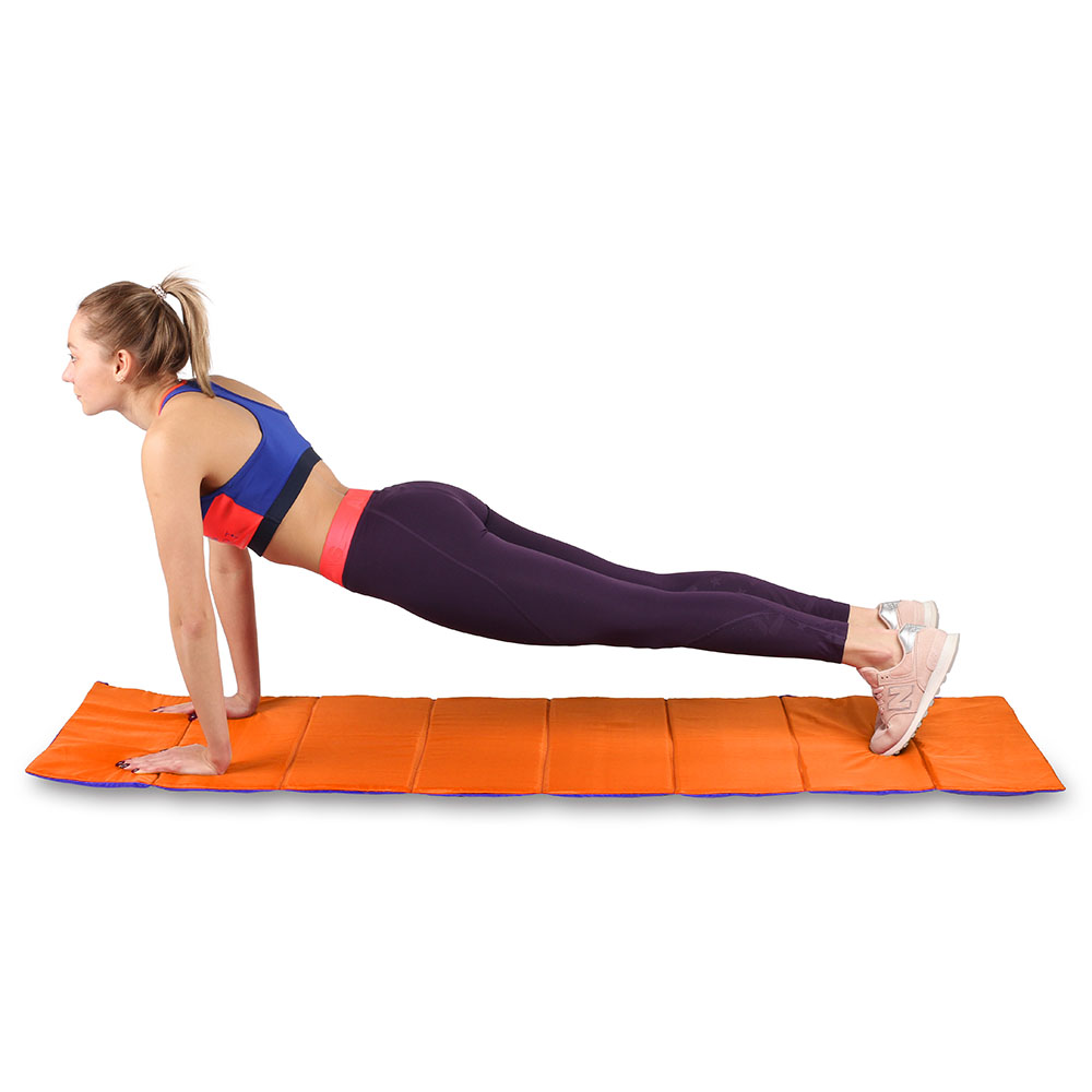 Коврик гимнастический INDIGO SM-042, Цвет Оранжевый