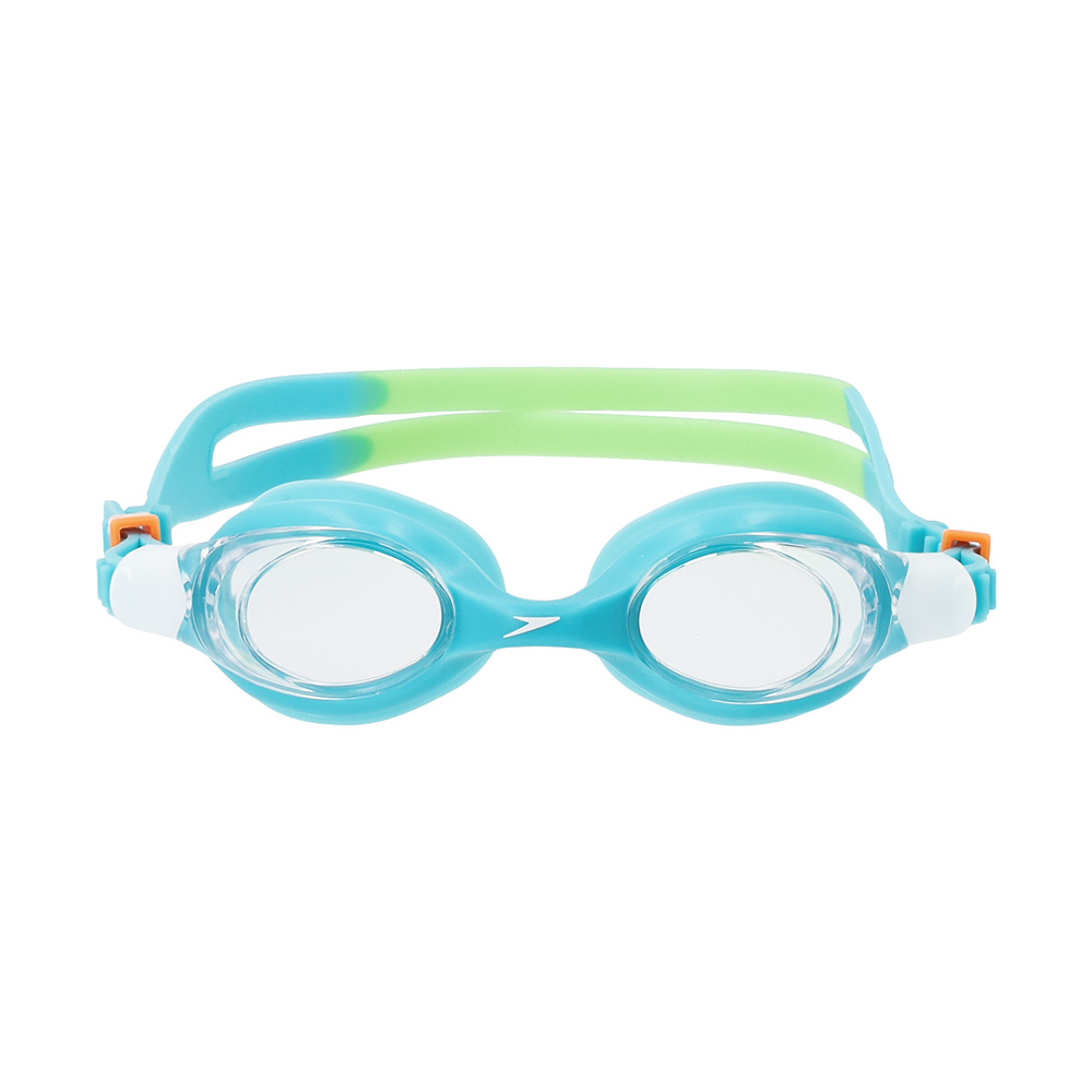 Очки для плавания SPEEDO SKOOGLES Jr, для детей 6-14 лет, Цвет очков/линз Голубой/Прозрачный
