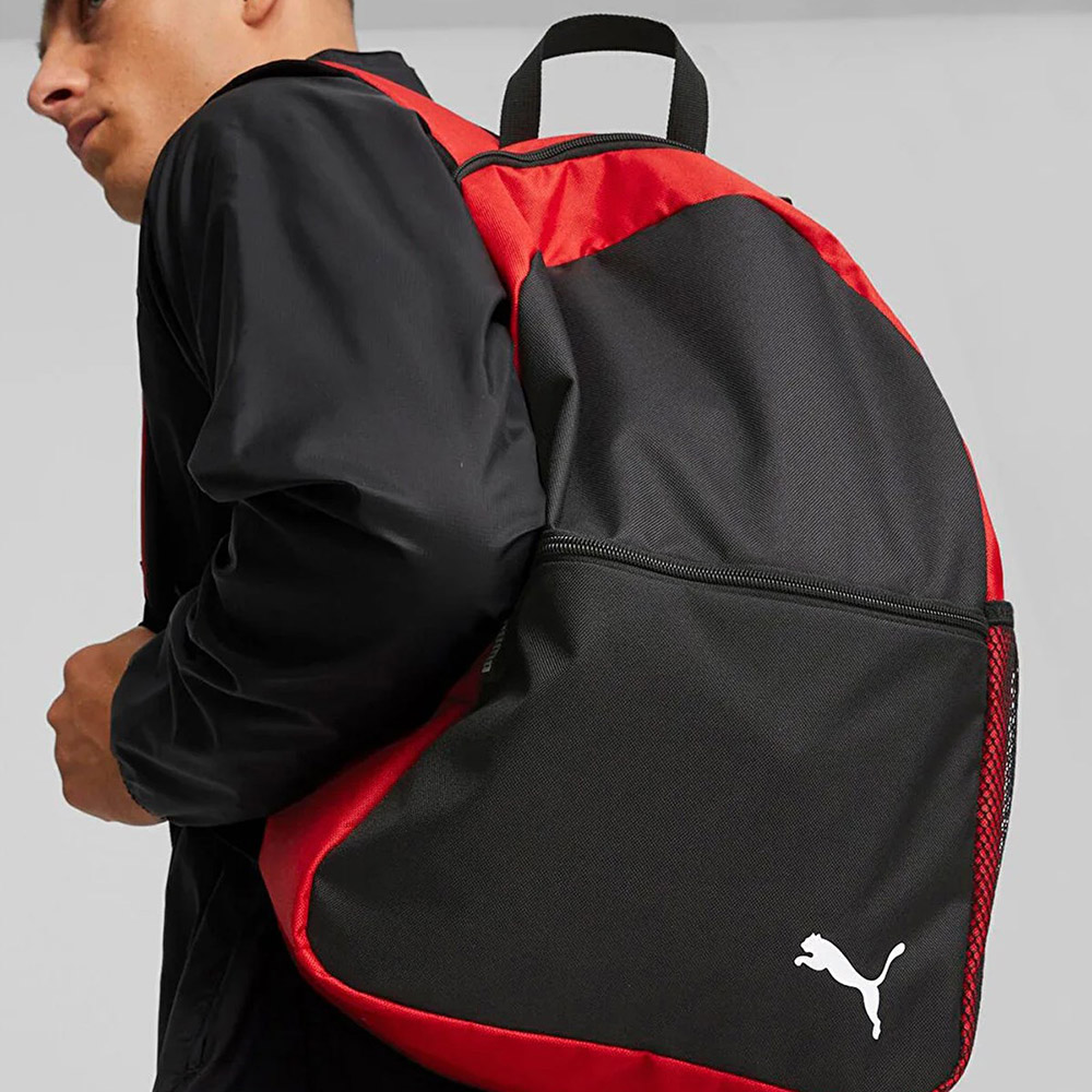 Рюкзак PUMA TeamGOAL, 43x29x12см, Цвет Черно-красный
