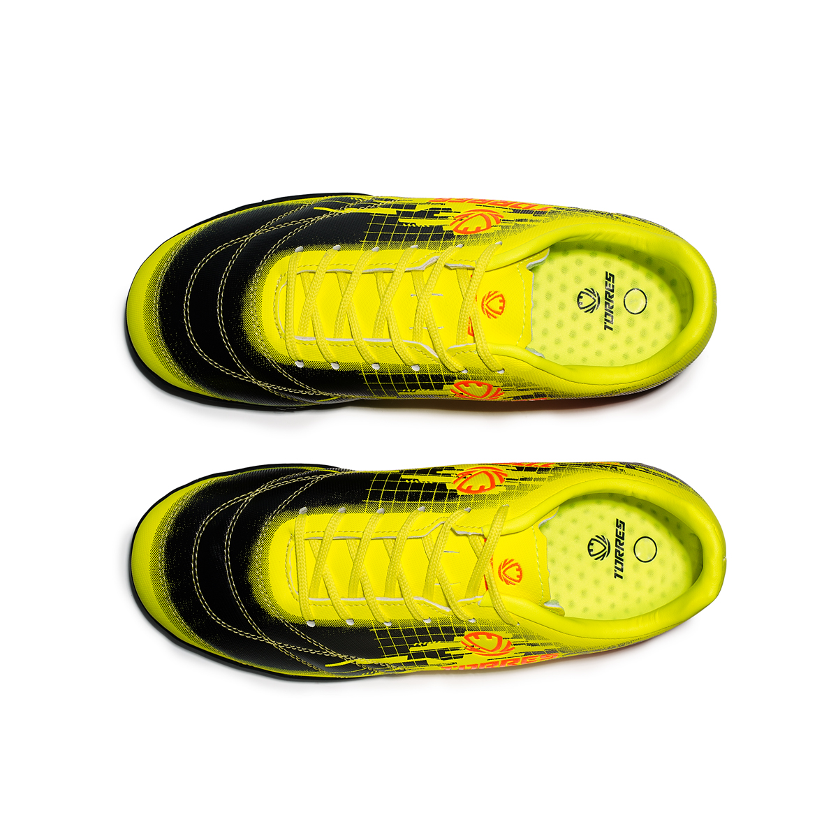 Бутсы футбольные (многошиповки) детские TORRES COPA KID, Размер 28, Цвет Желтый/Черный