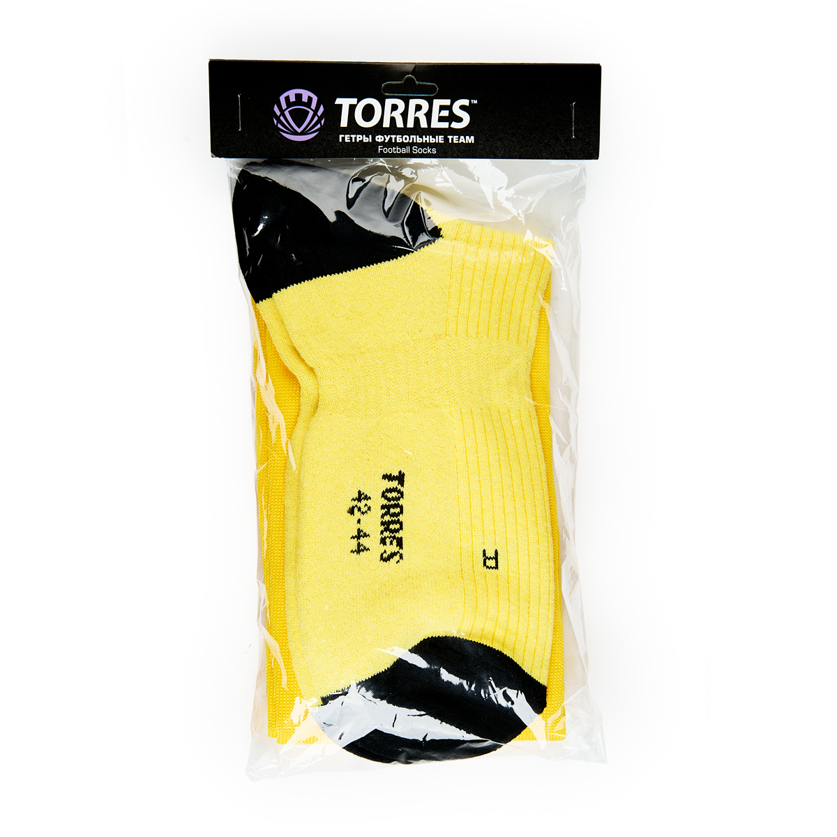 Гетры футбольные TORRES Sport Team, Размер 25-27, Цвет Желтый