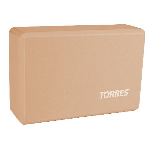 Блок для йоги TORRES, Цвет Пудровый