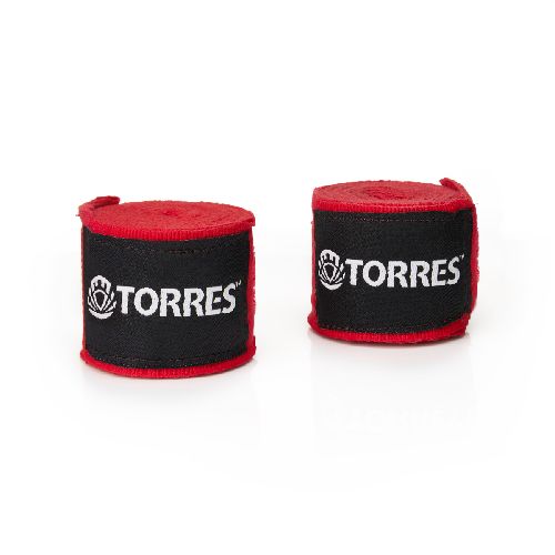 Бинт боксерский TORRES, 1пара, хлопок, Размер Дл. 2,5 м, Цвет Красный