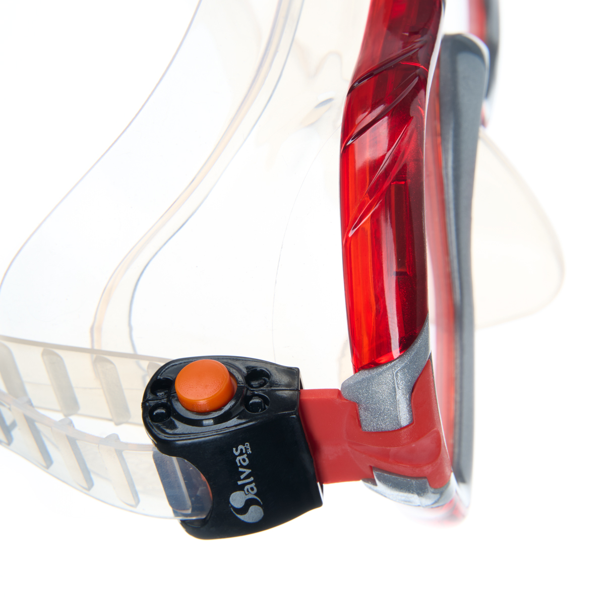 Маска для плавания SALVAS Viva Sr Mask, размер взрослый, Цвет Красный