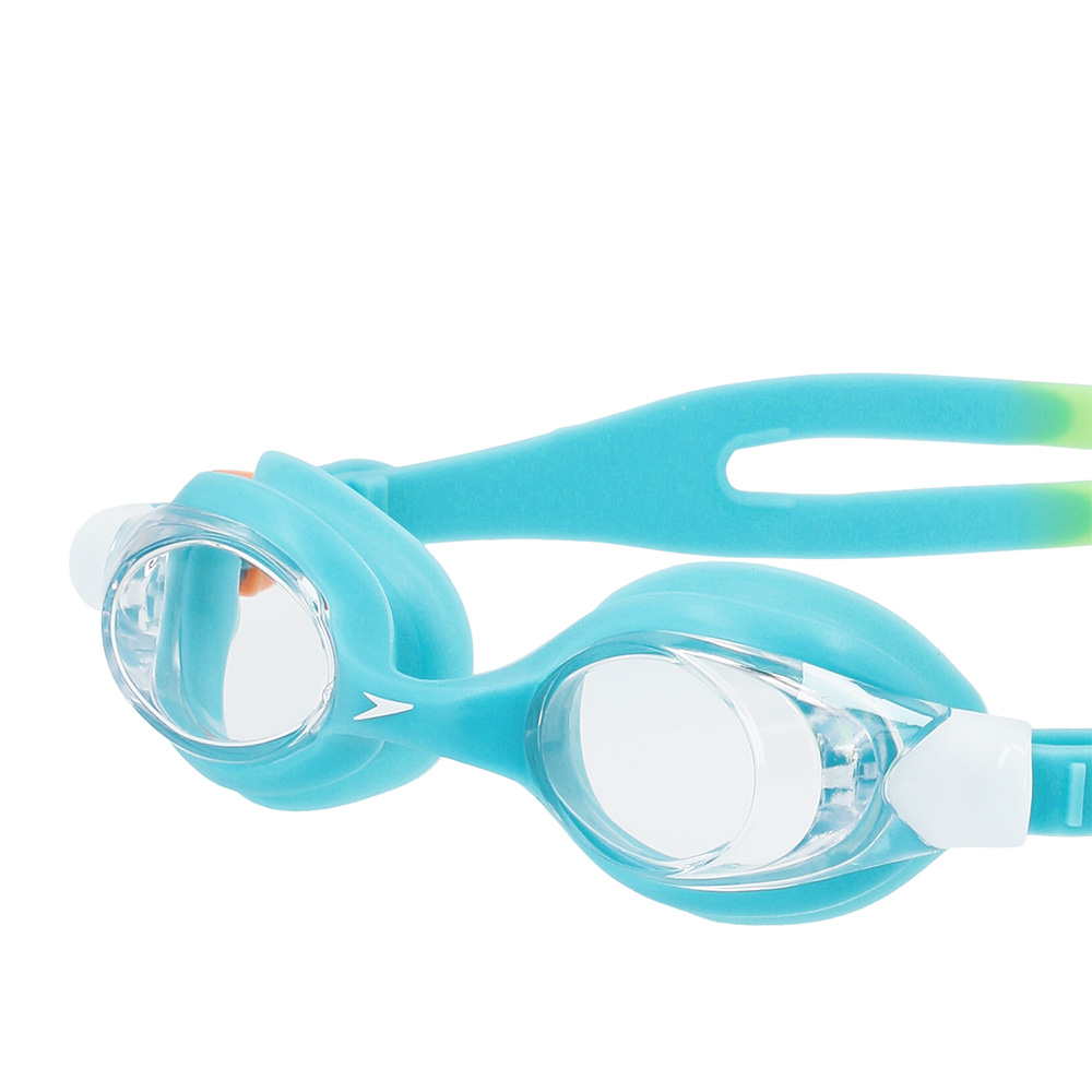 Очки для плавания SPEEDO SKOOGLES Jr, для детей 6-14 лет, Цвет очков/линз Голубой/Прозрачный