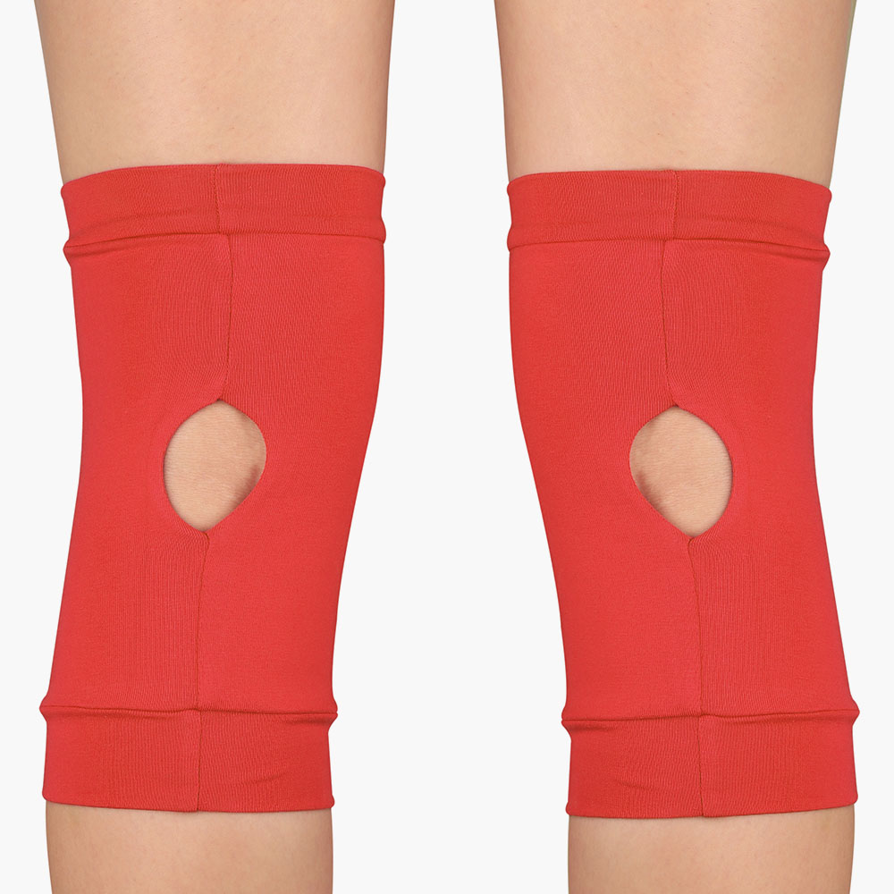Наколенники для гимнастики и танцев INDIGO SM-113, Размер l, Цвет Красный