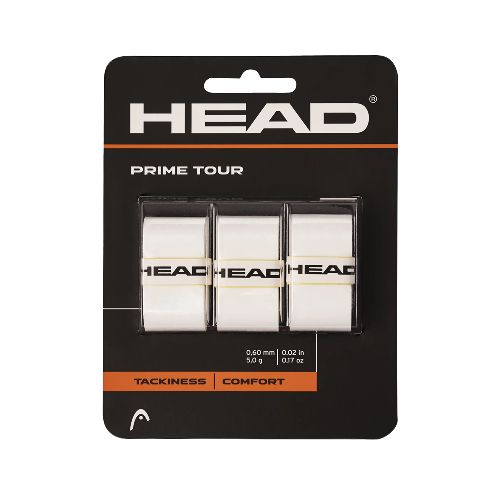 Овергрип HEAD Prime Tour, в упаковке 3 шт., белый, Цвет Белый
