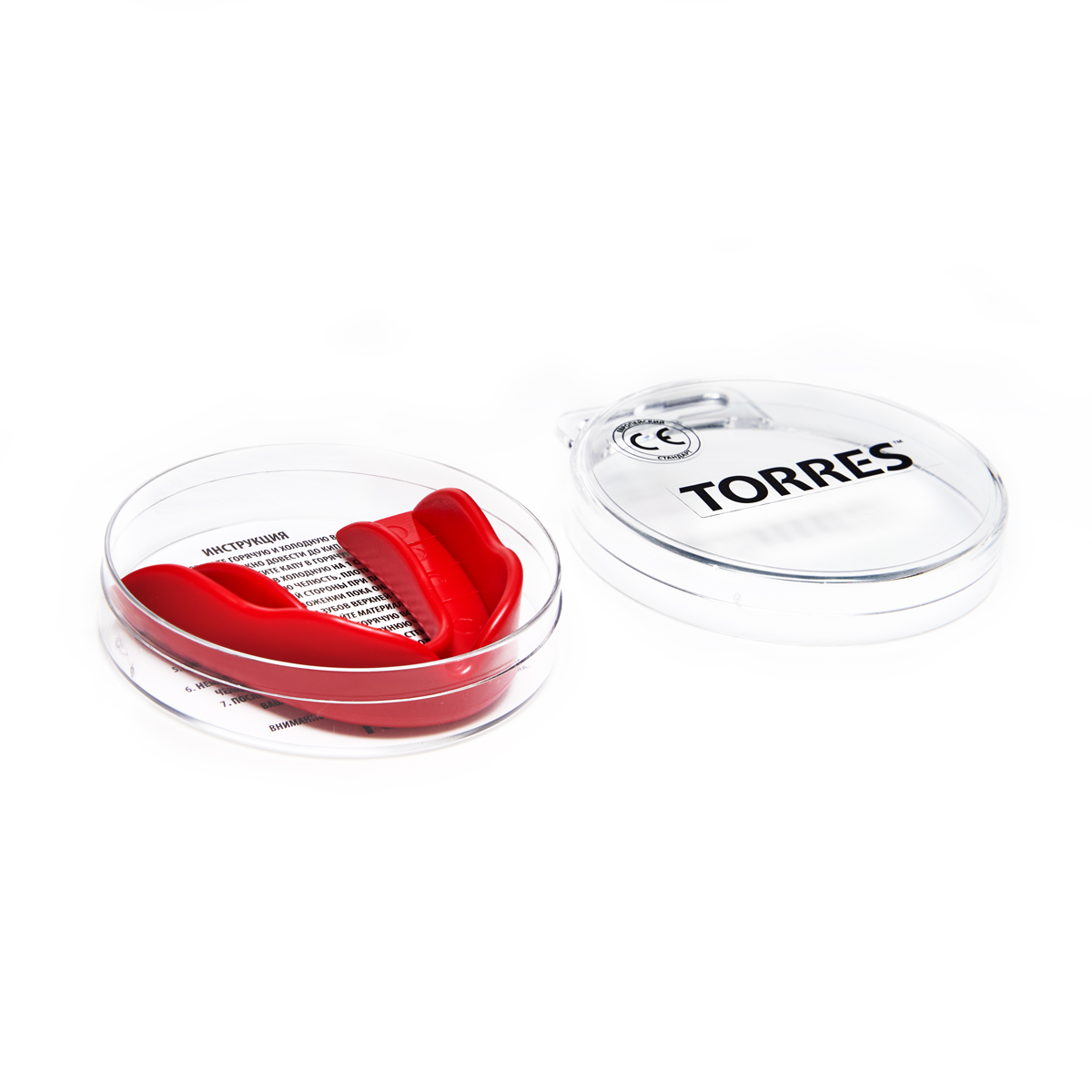 Капа боксерская TORRES, евростандарт, Цвет Красный