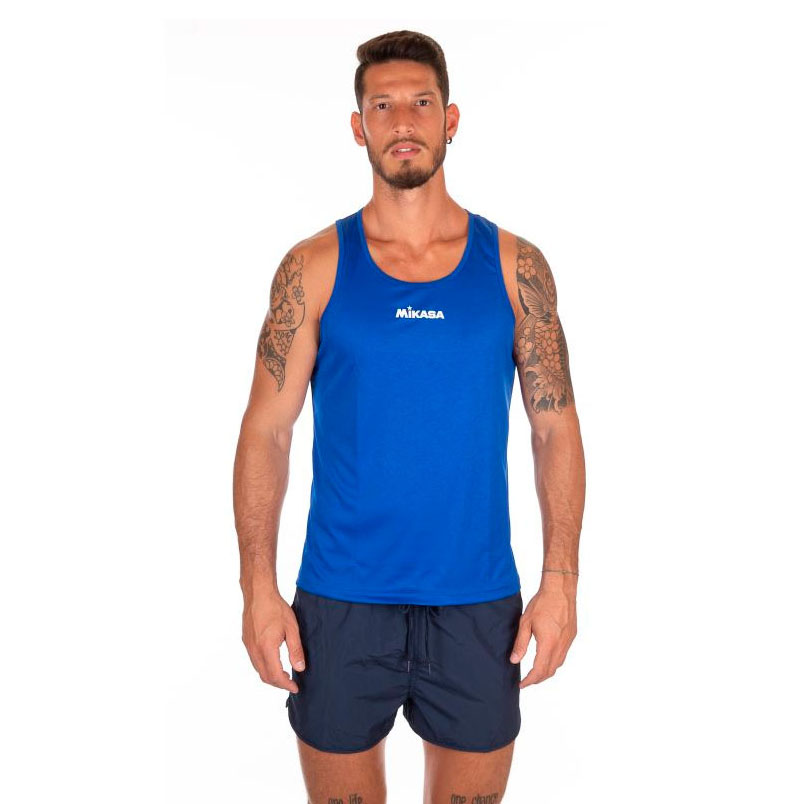 Майка для пляжного волейбола MIKASA, мужская, Размер 3xl, Цвет Синий