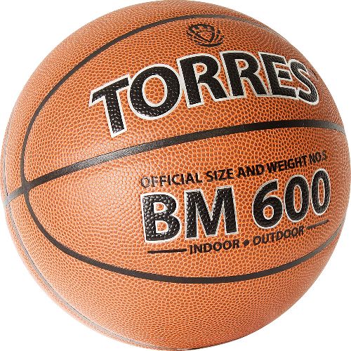 Мяч баскетбольный TORRES BM600, Размер 5