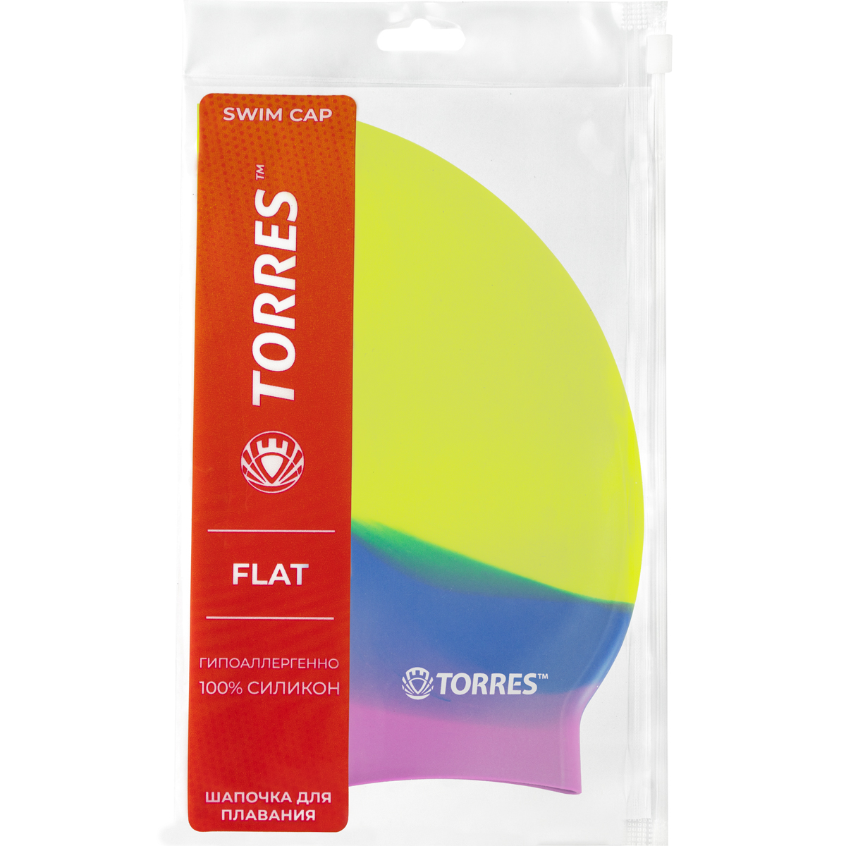 Шапочка для плавания TORRES Flat, Цвет Желтый