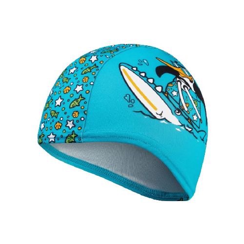 Шапочка для плавания SPEEDO Infant Polyester Cap African Jr, детская, цвет голубой, Цвет Голубой