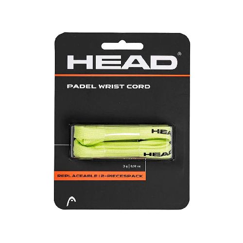 Шнурок для падел-ракетки Head Replaceable Padel Cord, в упаковке 2шт., Цвет Лимонный