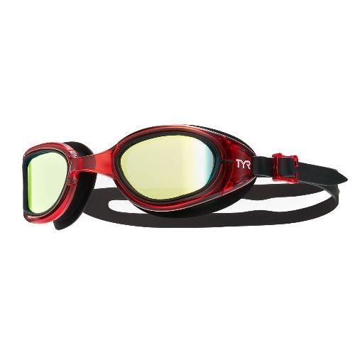Очки для плавания TYR Special Ops 2.0 Mirrored, World Aquatics, Цвет очков/линз Красный/Зеркальный