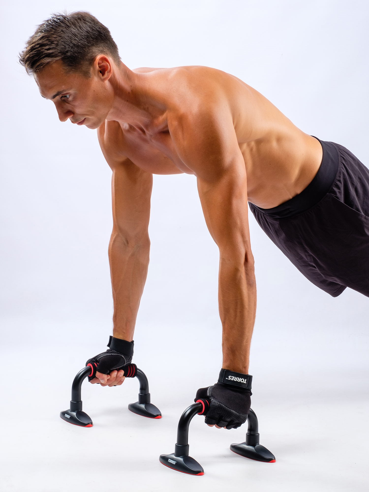 Перчатки для занятий спортом TORRES напульсник, нейлон, натуральная кожа, Размер l