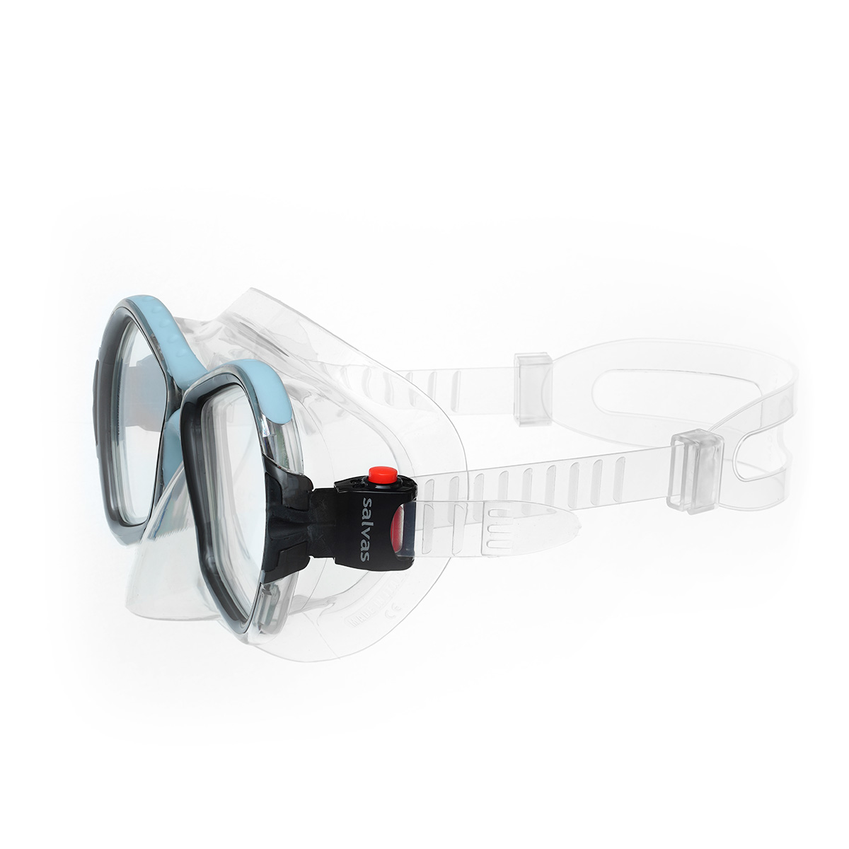 Маска для плавания SALVAS Phoenix Mask, профессиональная, размер взрослый, Цвет Голубой
