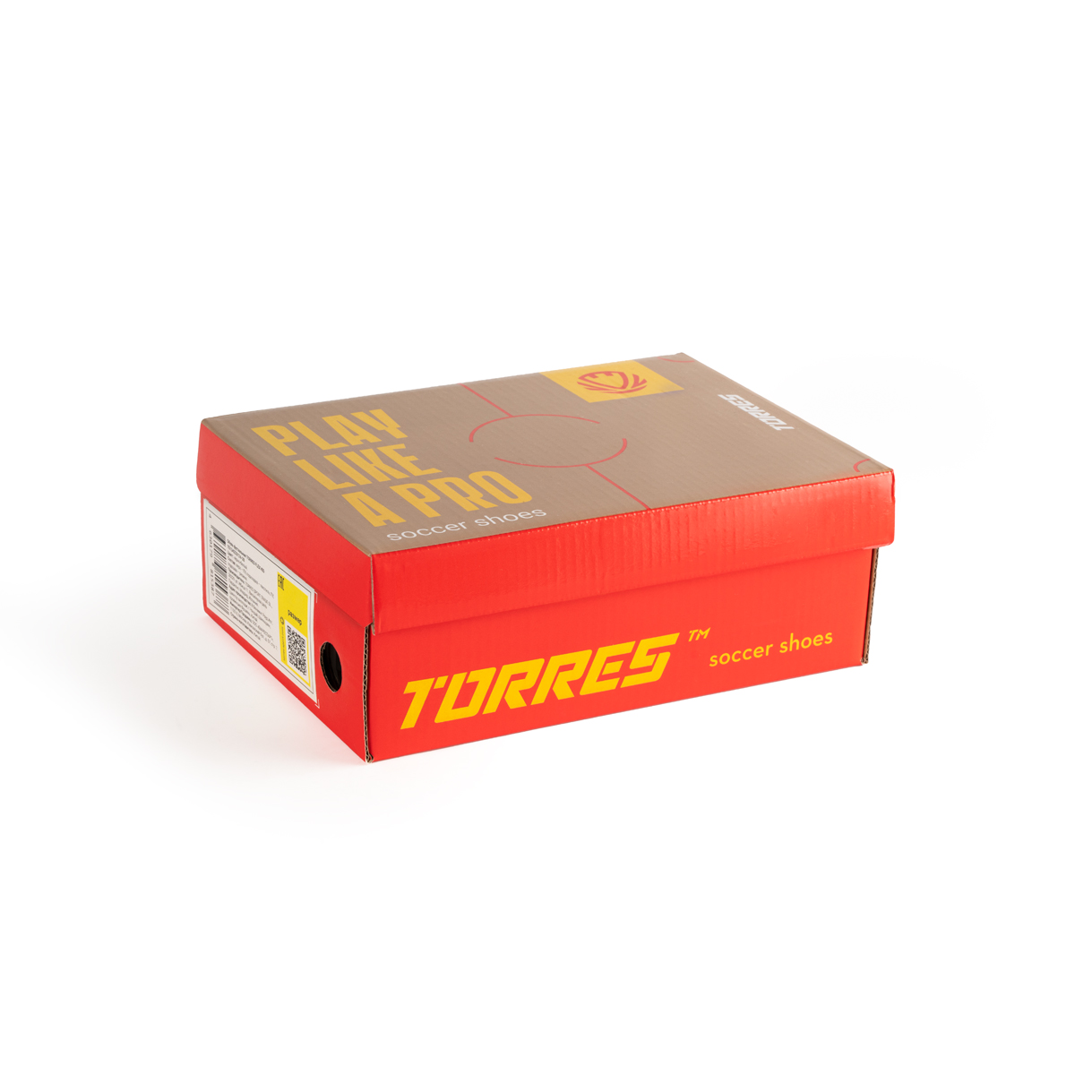 Бутсы зальные детские TORRES FLEX KID, Размер 28, Цвет Красный/Белый