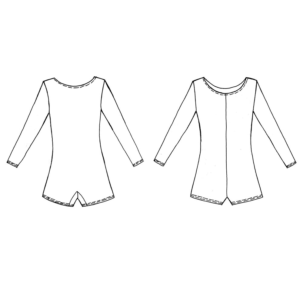 Комбинезон гимнастический с длинным рукавом Indigo SM-193, Размер 32