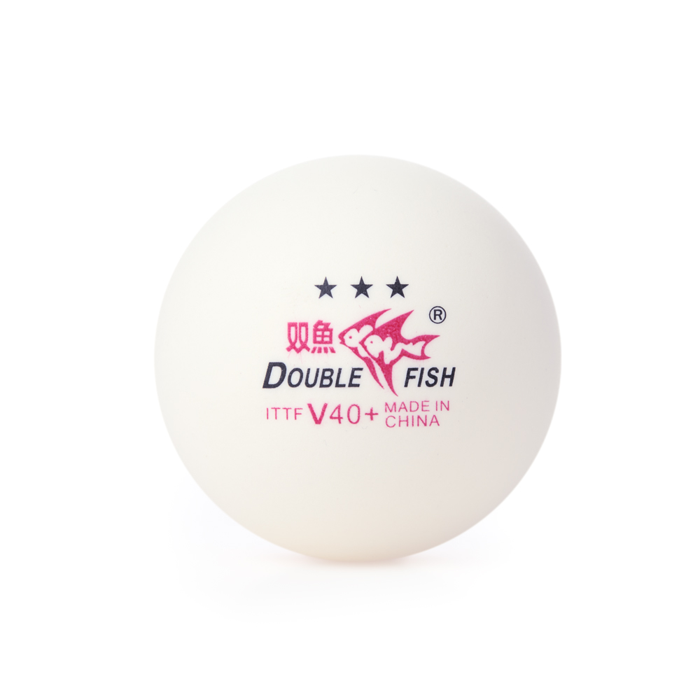 Мяч для настольного тенниса DOUBLE FISH 3*** , профессиональный. ITTF Approved, 6шт.