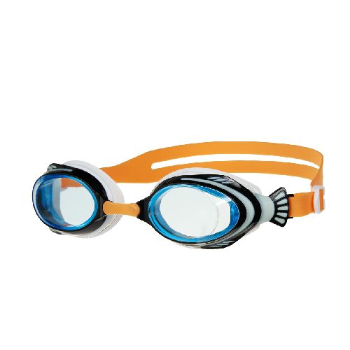 Очки для плавания TORRES Fish Kids детские (2-5 лет), Цвет очков/линз Черно-голубой/Голубой