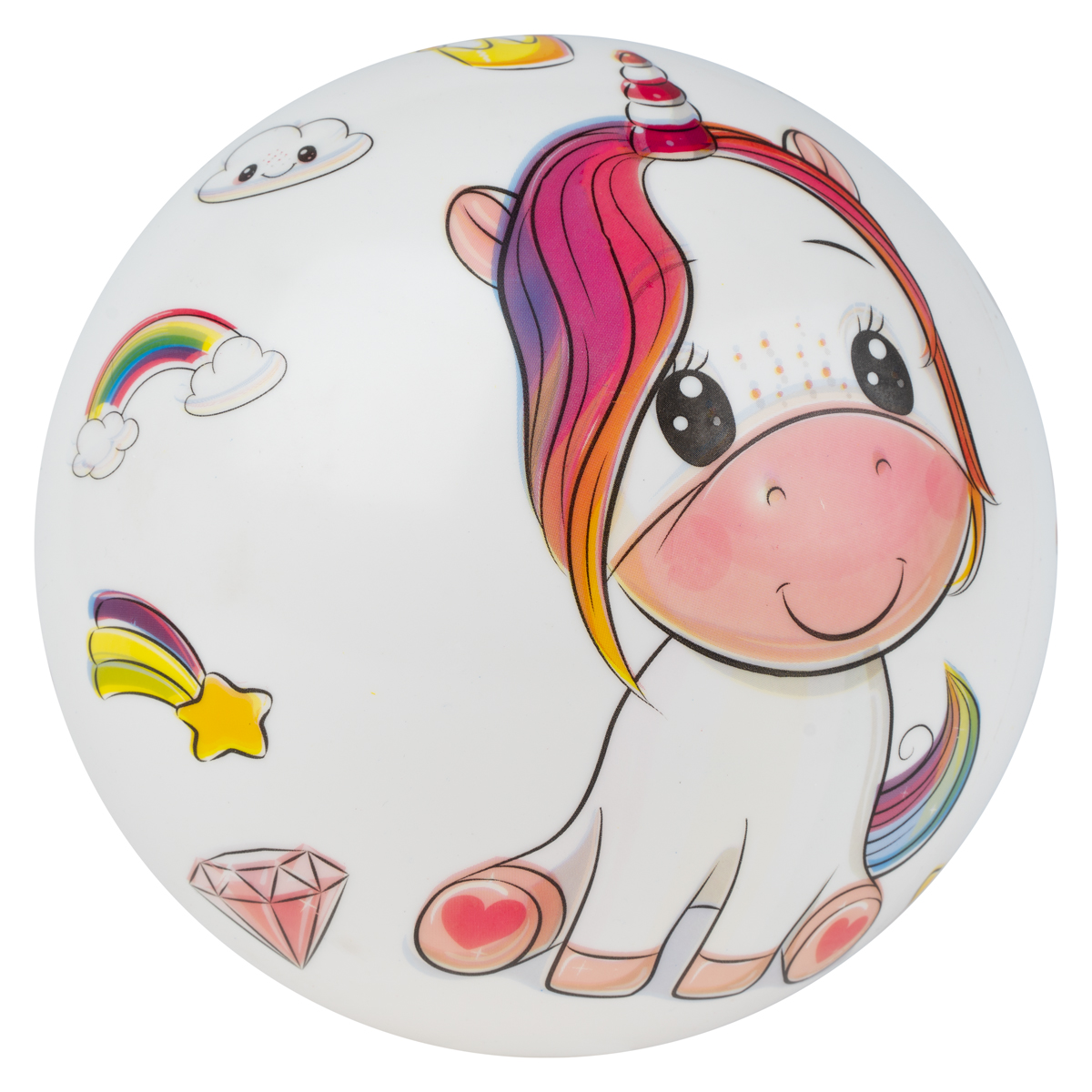 Мяч детский с рисунком Единорог