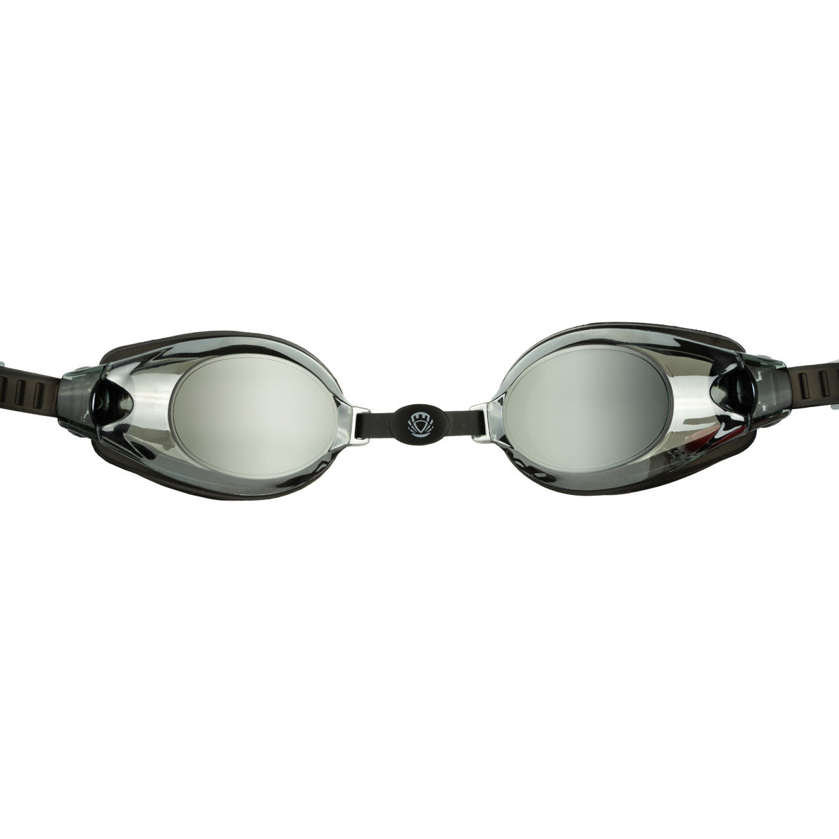 Очки для плавания TORRES Fitness, Цвет очков/линз Черный/Зеркальный