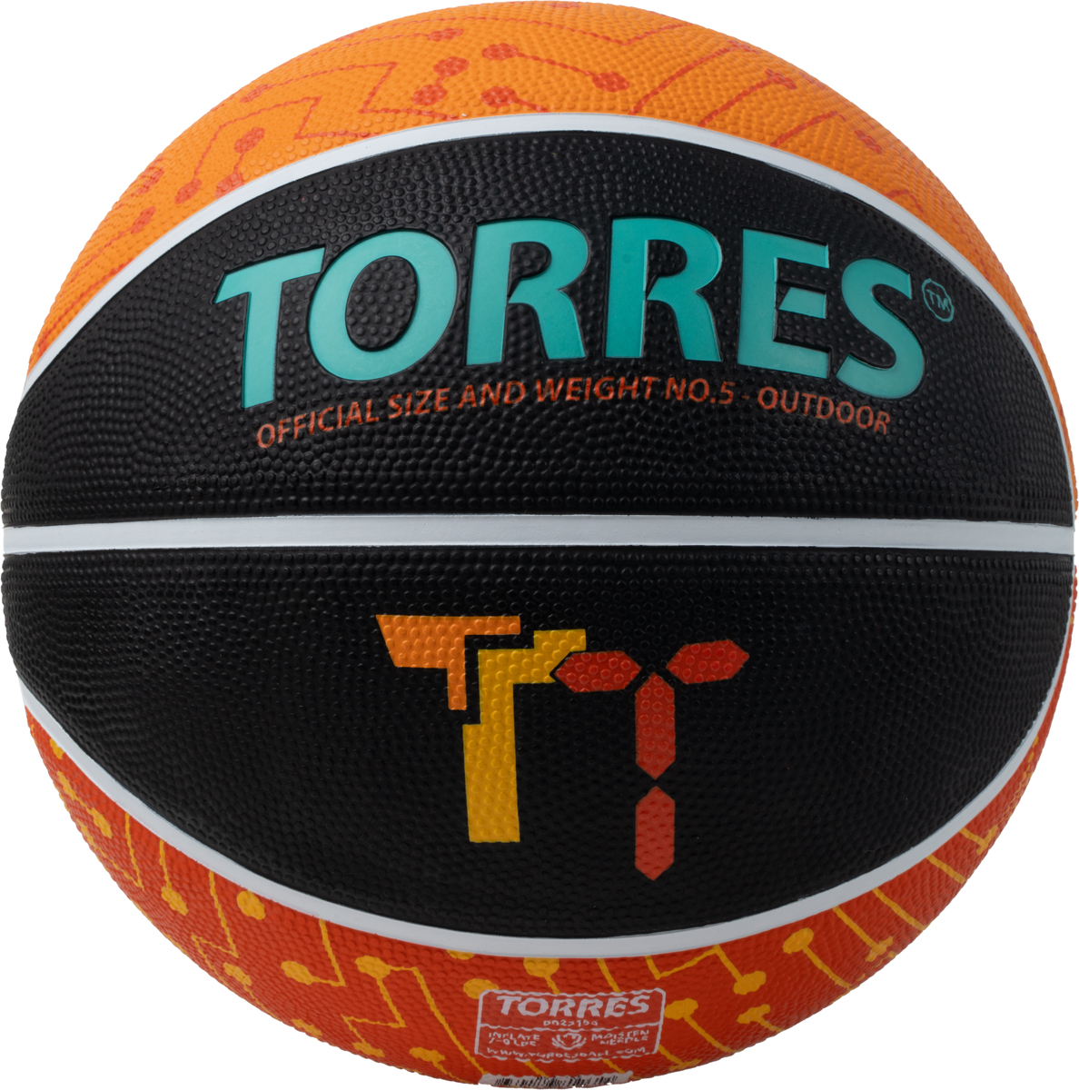 Мяч баскетбольный TORRES TТ, Размер 5