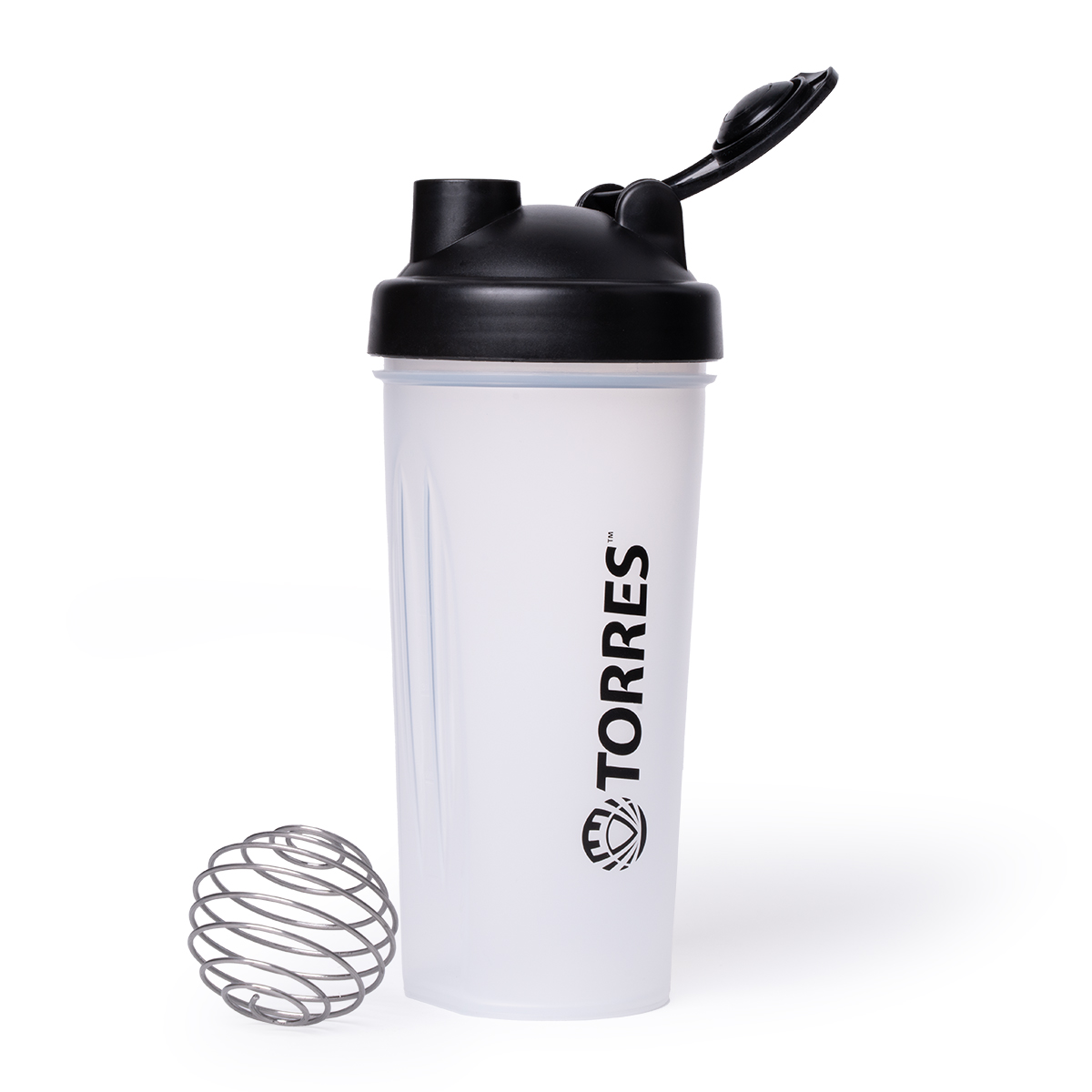 Шейкер спортивный TORRES, 600 мл, Цвет Прозрачный